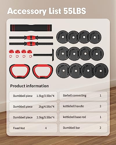 Trakmaxi Adjustable Dumbbell Set - 4-in-1 Weightlifting Solution