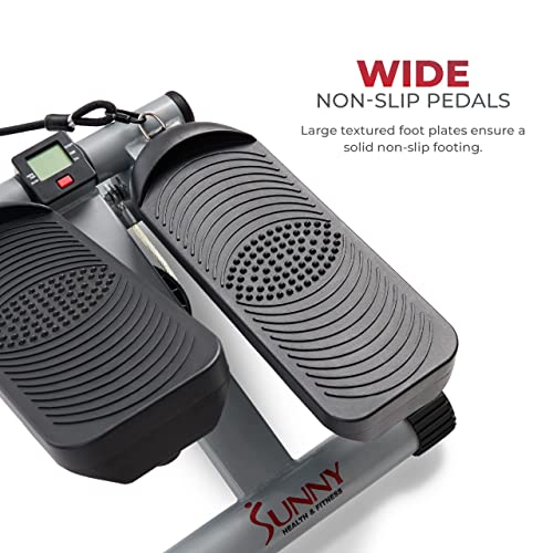 Compact Stepper with Resistance Bands and Digital Monitor