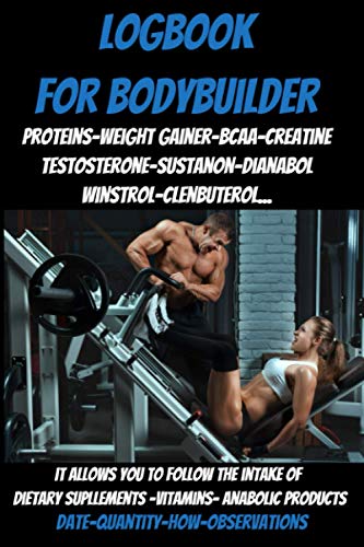 Bodybuilder Logbook & Cookbook with Supplements and Gifts