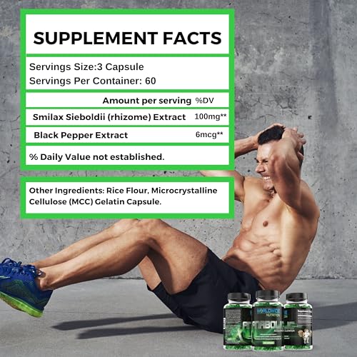 Anabolic Accelerator Vitamin Supplement for Men - 180 Count