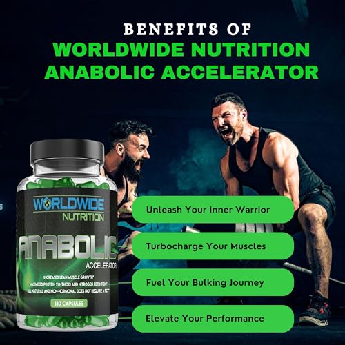 Anabolic Accelerator Vitamin Supplement for Men - 180 Count
