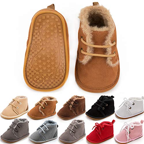 Cozy Velvet Baby Booties with Anti-Slip Sole