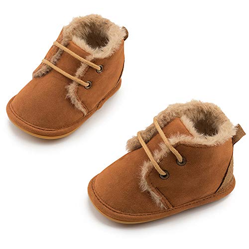 Cozy Velvet Baby Booties with Anti-Slip Sole