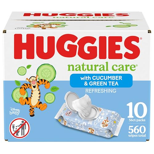Huggies Natural Care Diaper Wipes, Fresh Scent (560 Count)
