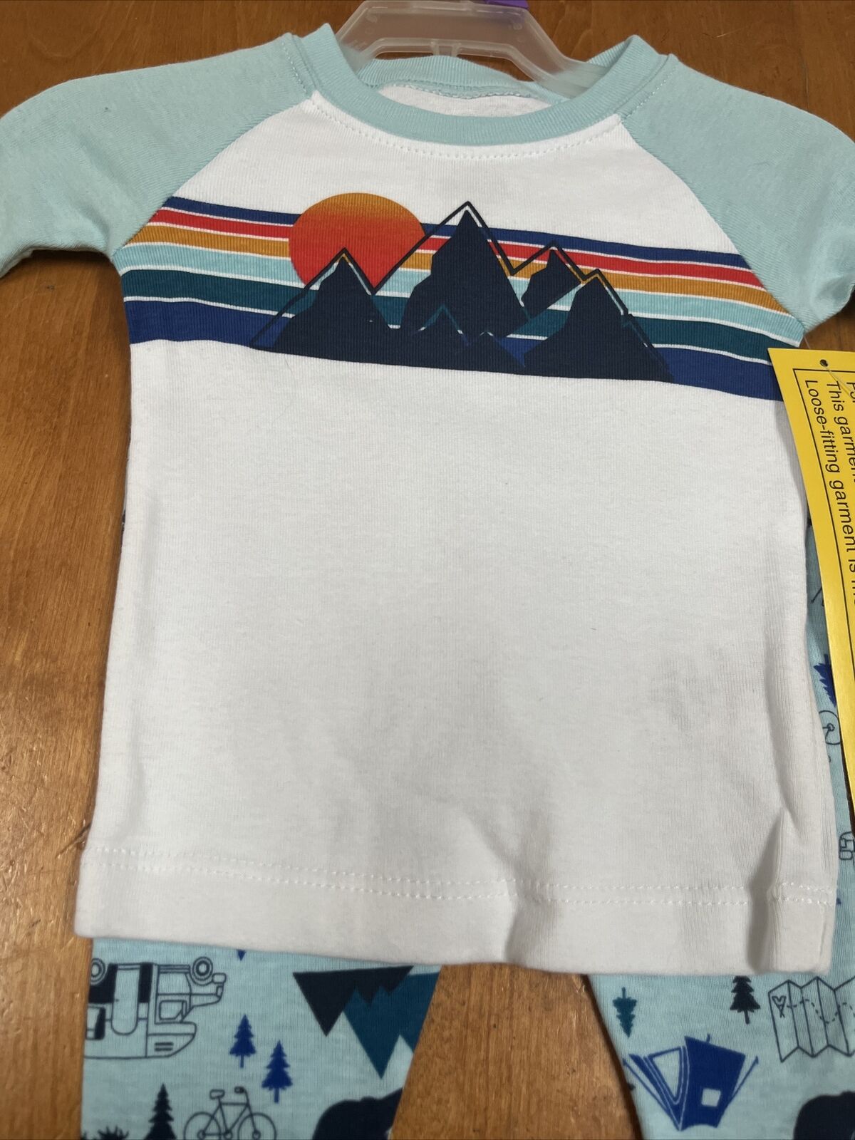 Sunset Camping Theme Boy Pajama Set - 12M