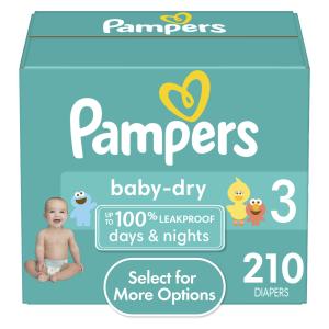 Pampers Baby Dry Diapers - 210 Pack