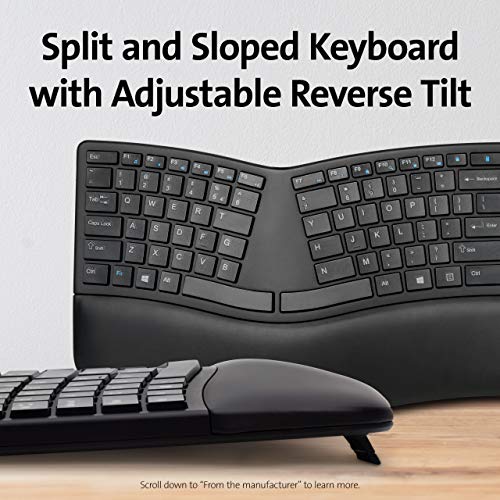 Ergonomic Wireless Keyboard by Kensington Pro Fit