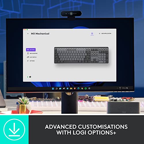 Logitech MX Wireless Illuminated Keyboard: Tactile Quiet Switches