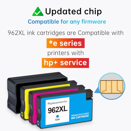 LEMERO HP 962XL Ink Cartridge Replacement (4-Pack)