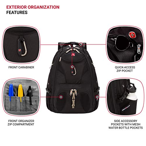 SwissGear 17" Laptop Backpack, Black - Scansmart, 1900