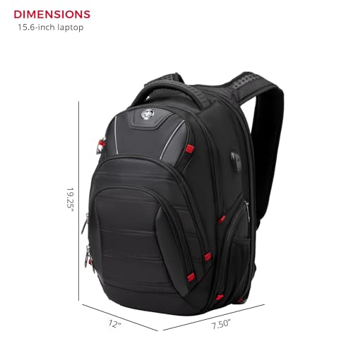 Swissdigital CIRCUIT Travel Backpack - USB Charging, RFID Protection