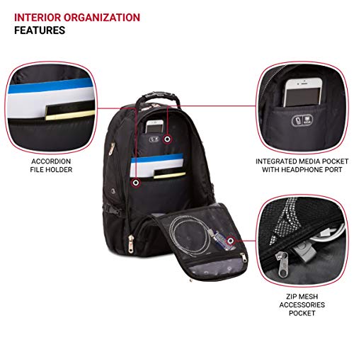 SwissGear 17" Laptop Backpack, Black - Scansmart, 1900
