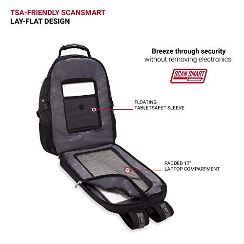 SwissGear 17" Laptop Backpack, Black - Scansmart, 1900