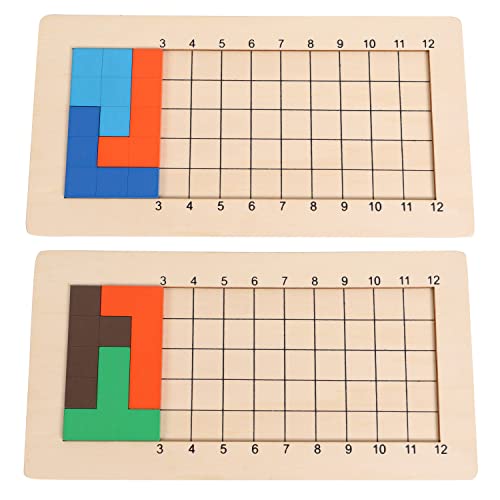 Wooden Pentominoes Math Brainteaser Puzzle - Family Board Games