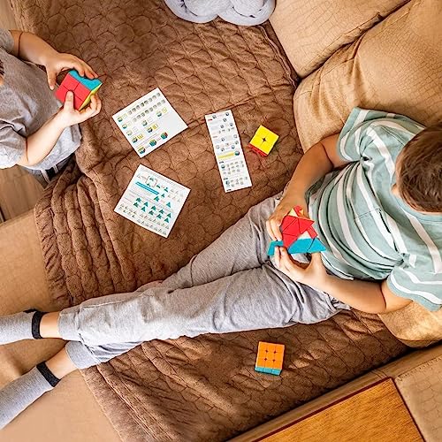Jurnwey Magic Cube Set - 2x2x2, 3x3x3, Pyramid
