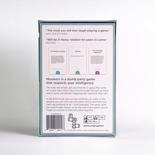 CMYK Monikers: A Smart Party Game for Intelligence