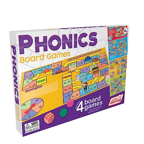 Phonics Board Games Set for Ages 4-5