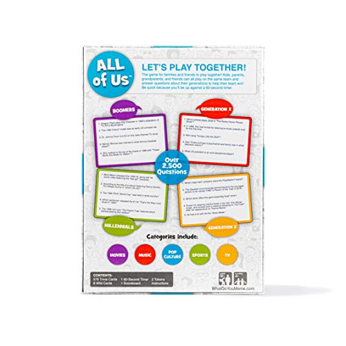 All Generations Family Trivia Game - Kids & Adults