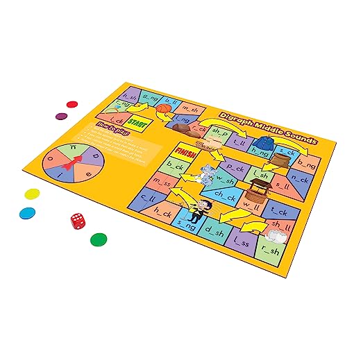 Phonics Board Games Set for Ages 4-5