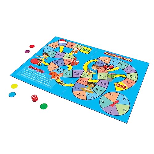 Phonics Board Games Set for Ages 4-5