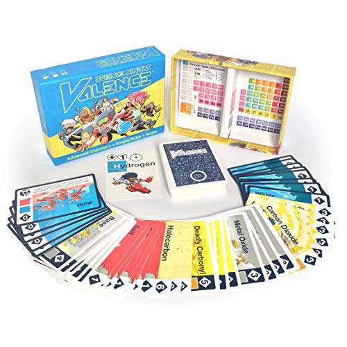 Science Ninjas: Valence Card Game - Exploring Chemical Reactions!
