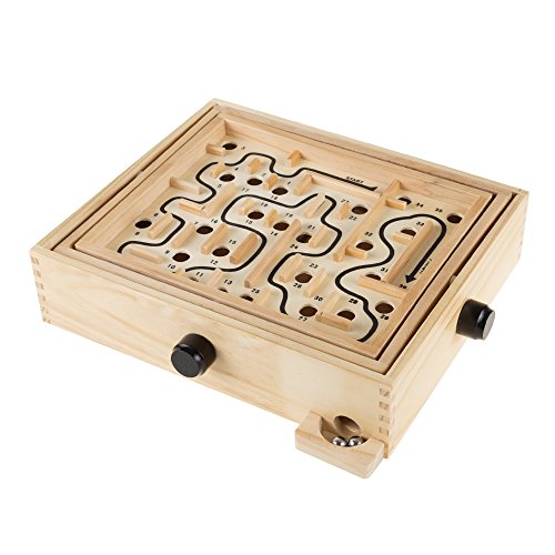 Hey! Play! Labyrinth Wooden Maze Puzzle Game