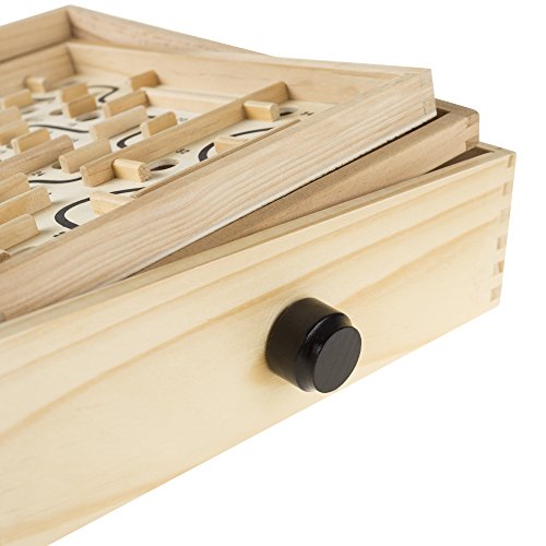 Hey! Play! Labyrinth Wooden Maze Puzzle Game