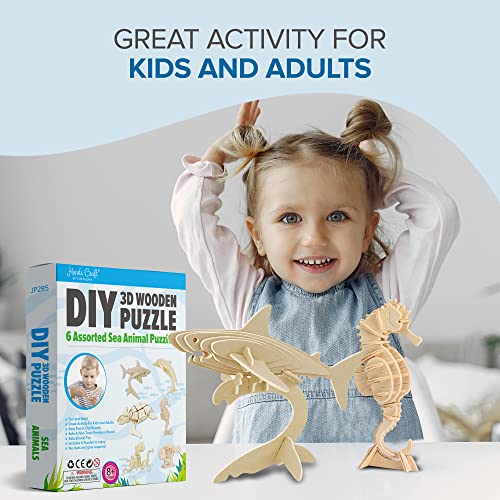DIY 3D Wooden Puzzle - Sea Animals Bundle