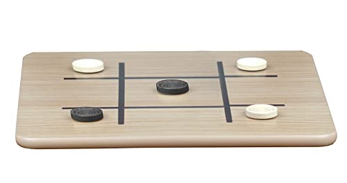 Wooden Reversible Board Game Set - Chess, Checkers, Tic-Tac-Toe