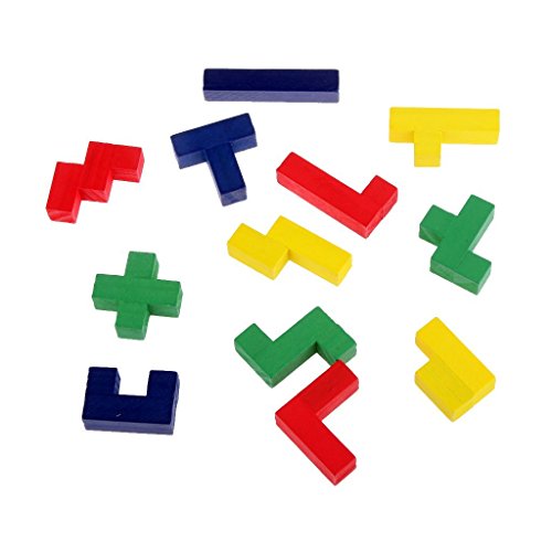 Pentomino Puzzle: Wooden Brain Teaser for Kids