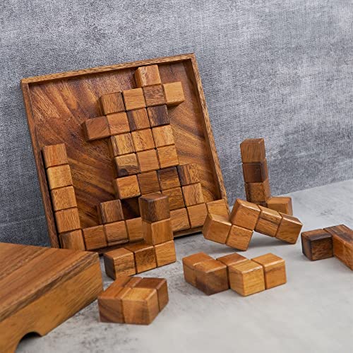 Wooden Pentominoes Puzzle Game for Smart Kids