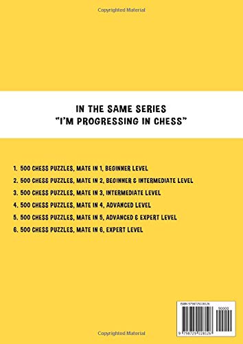 Chess Puzzle Set: 500 Mate in 1, Beginner Level