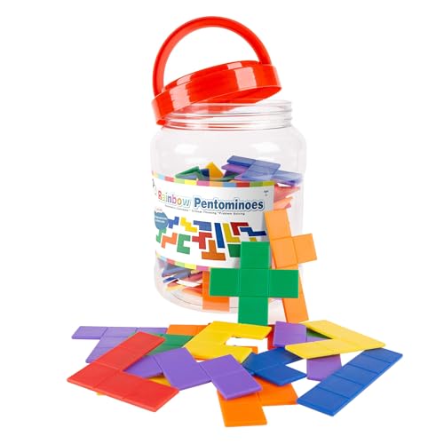 Rainbow Pentominoes: 72-Piece Set for Fun and Education