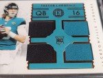 Trevor Lawrence 2021 Quad Patch Rookie Stamp