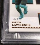 Trevor Lawrence 2021 Panini Encased Triple Patch