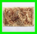 1915 Great Britain #173a Encased Stamp - Rare