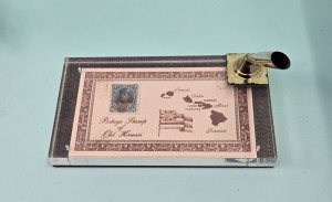 Hawaii 1891 2 Cent Queen Liliuokalani Stamp Display