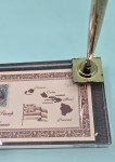 Hawaii 1891 2 Cent Queen Liliuokalani Stamp Display