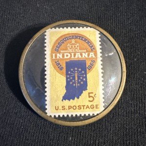 Indiana 1966 Western Electric 5c Postage Stamp