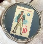 1976 Encased 10 Cents Postage Stamp - Rare