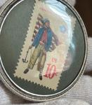 Rare 1976 Encased US 10 Cents Stamp