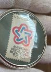 Rare 1976 Encased US 8 Cent Postage Stamp