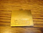 Vintage Brass .20 CENT Encased Monticello Stamp