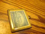 Vintage Brass .20 CENT Encased Monticello Stamp