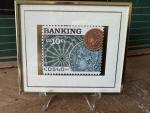 1975 U.S. 10 Cent Banking Postage Stamp Case