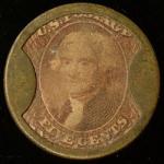 5¢ Mendum's Family Wine Emporium Encased Stamp