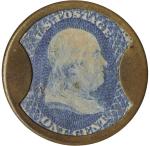 1¢ Lord & Taylor 1862 Encased Postage Stamp