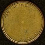 10¢ J. Gault Ribbed Frame Encased Postage Stamp