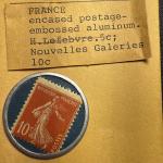 France 10 Cents Encased Postage Stamp