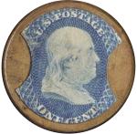 1¢ Gage Brothers & Drake Tremont House Encased Stamp